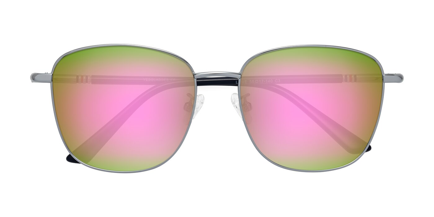 Love - Silver Flash Mirrored Sunglasses