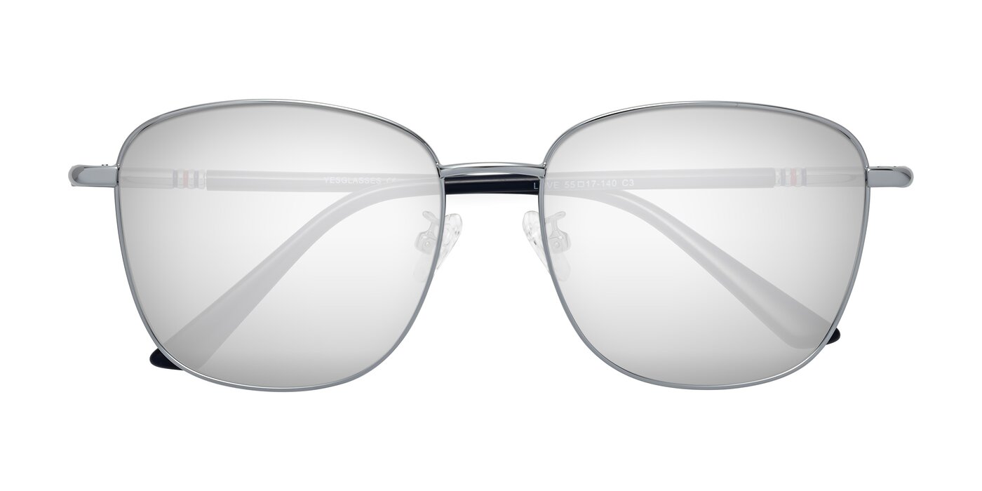 Love - Silver Flash Mirrored Sunglasses