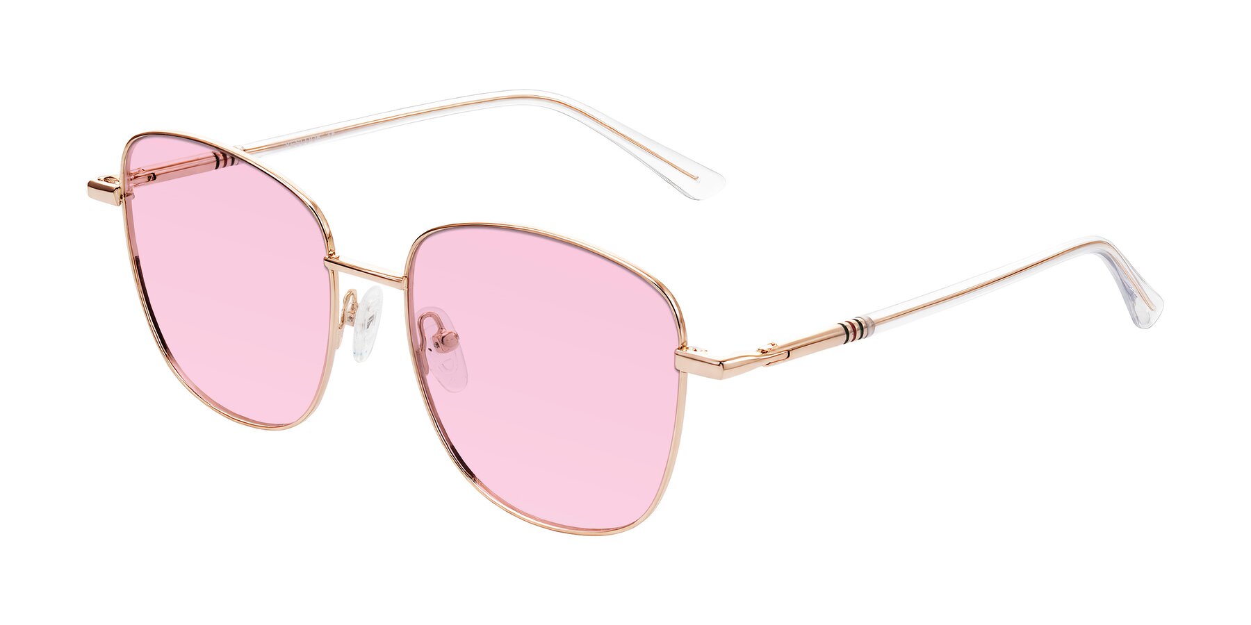 Angle of Love in Rose Gold with Light Pink Tinted Lenses