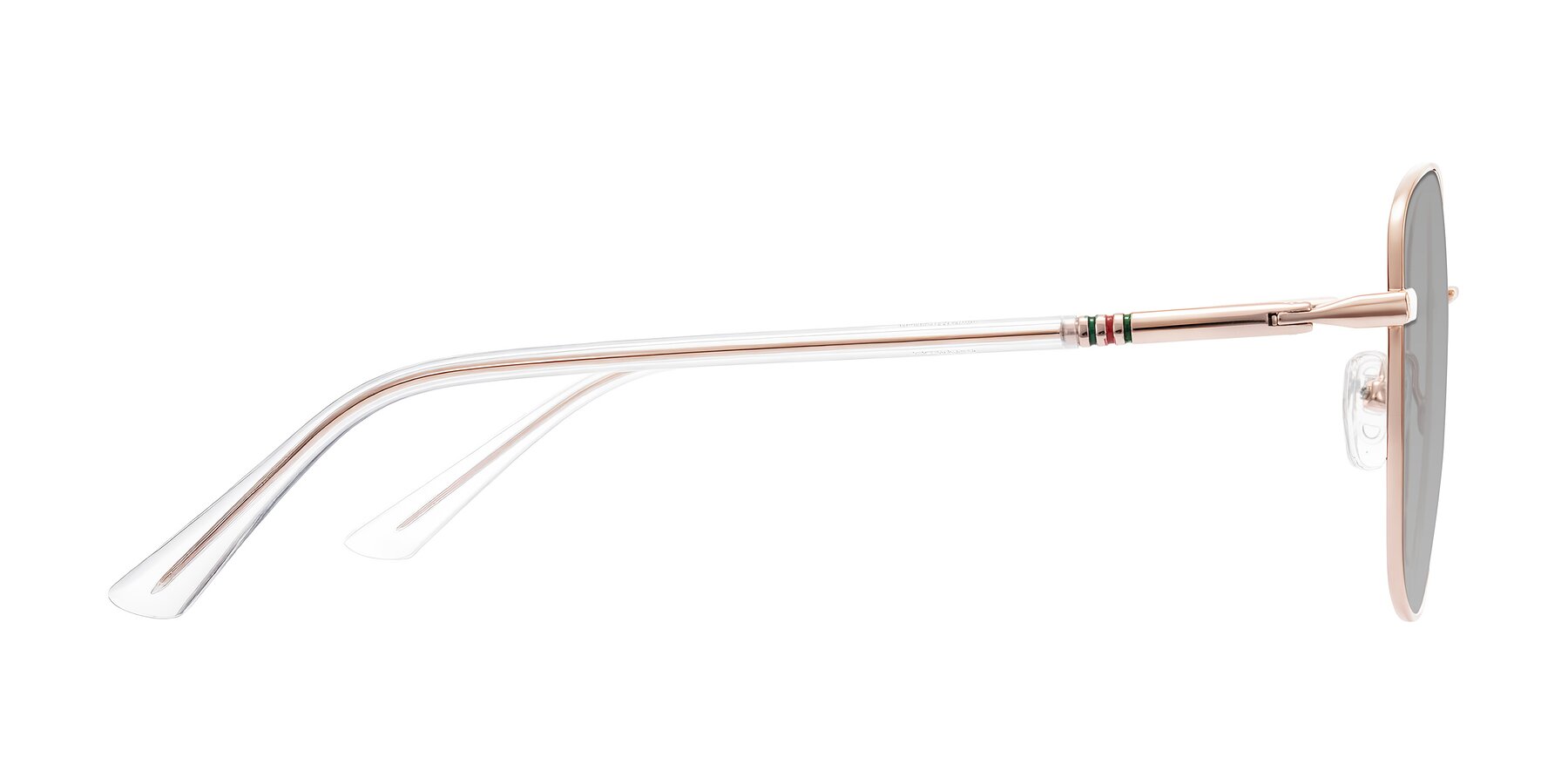 Side of Love in Rose Gold with Light Gray Tinted Lenses