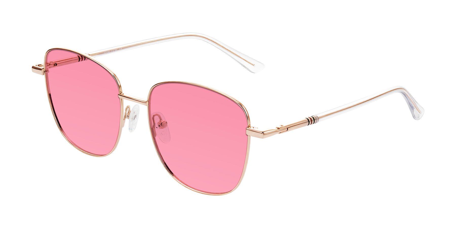 Angle of Love in Rose Gold with Pink Tinted Lenses