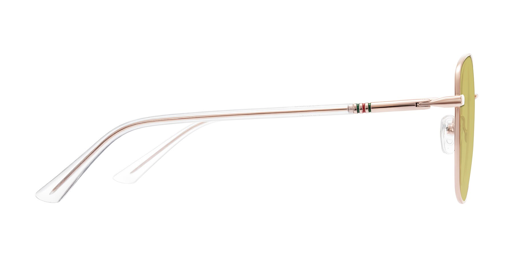 Side of Love in Rose Gold with Medium Champagne Tinted Lenses