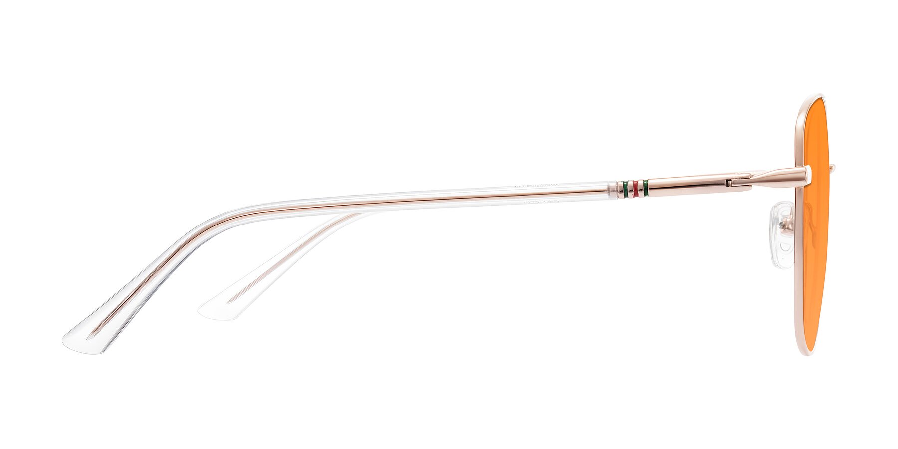 Side of Love in Rose Gold with Orange Tinted Lenses