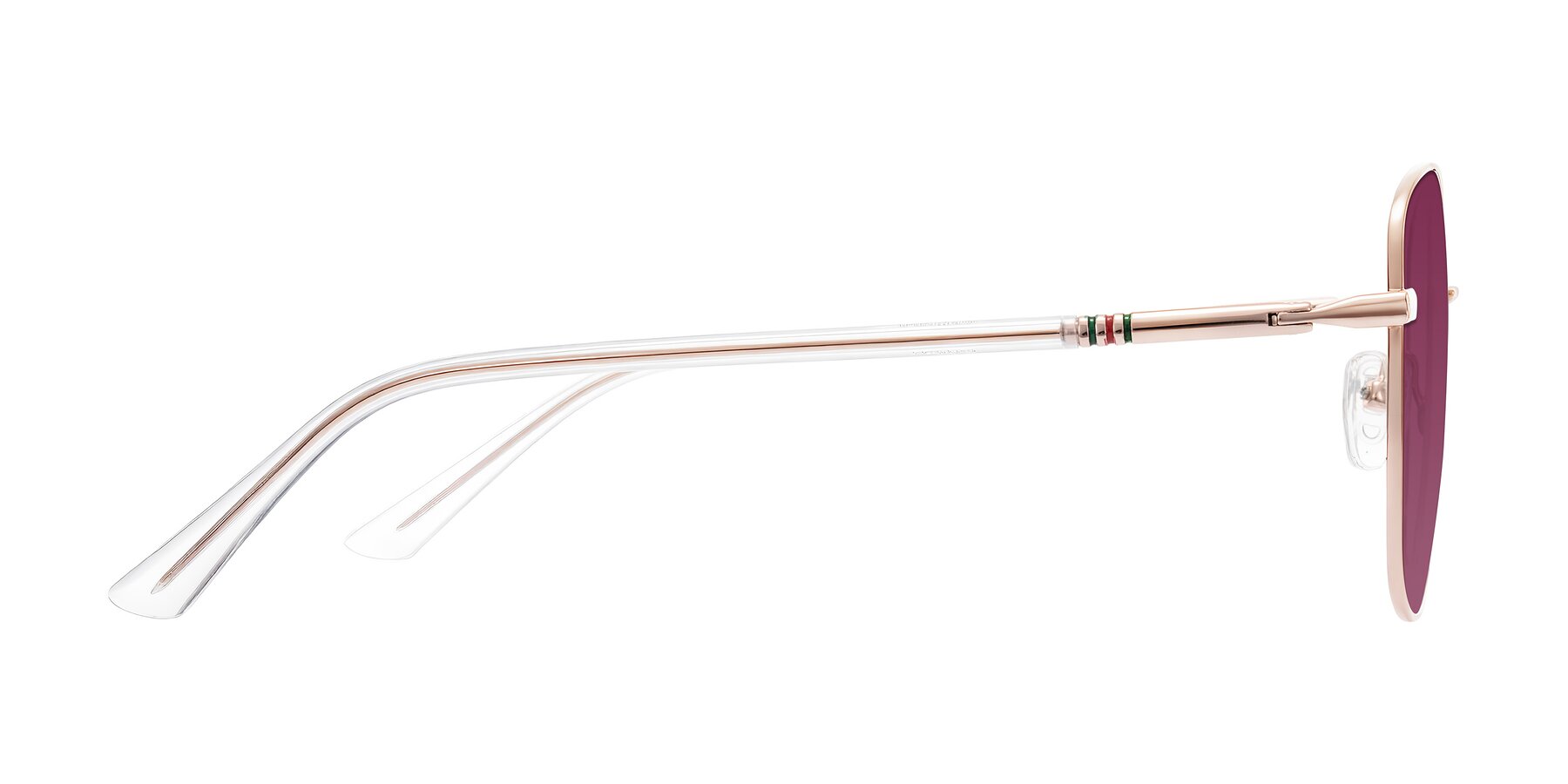 Side of Love in Rose Gold with Wine Tinted Lenses