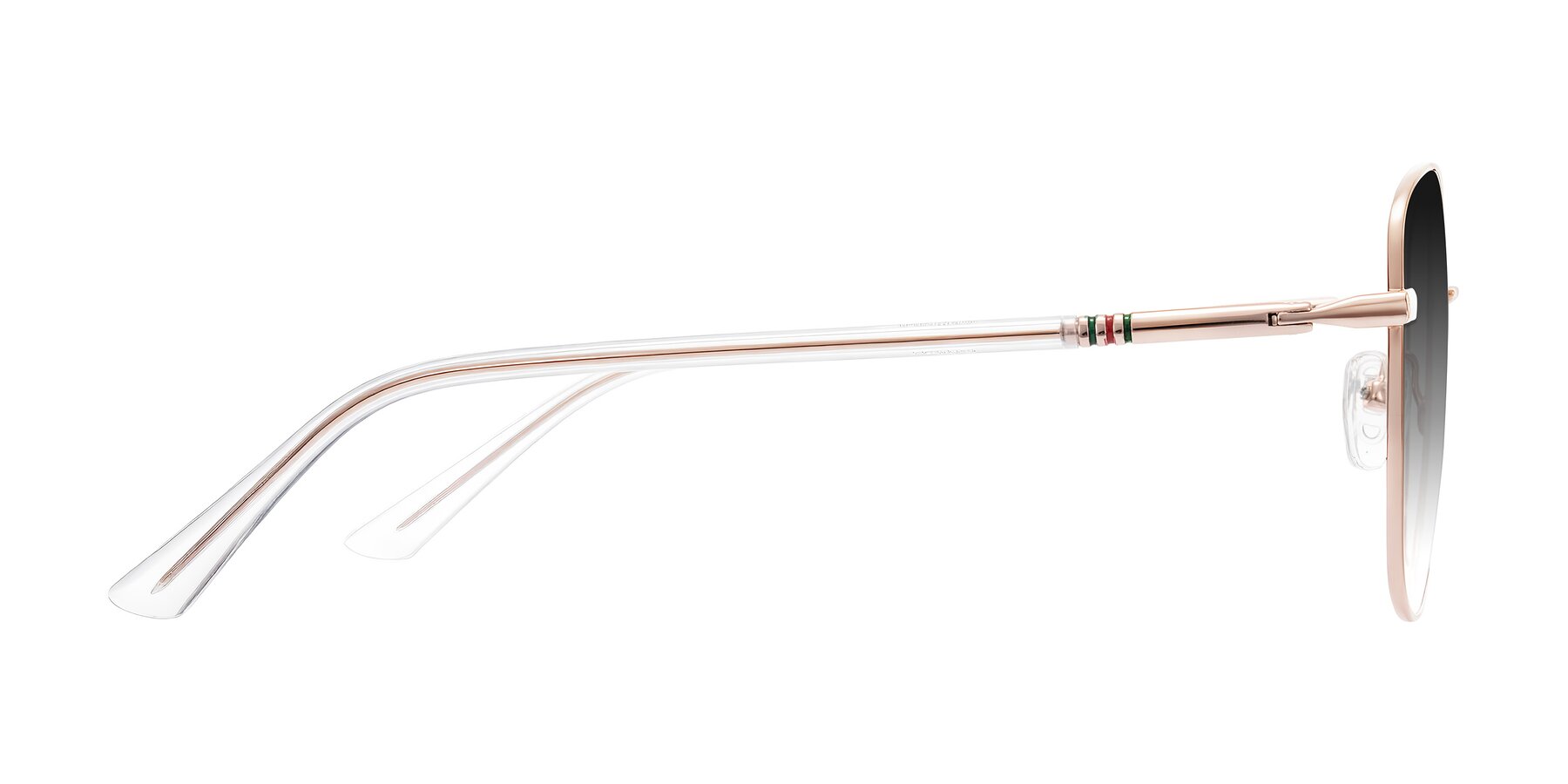 Side of Love in Rose Gold with Gray Gradient Lenses