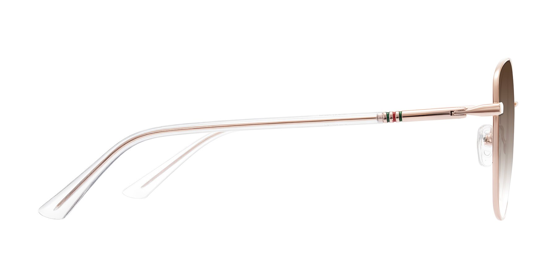 Side of Love in Rose Gold with Brown Gradient Lenses