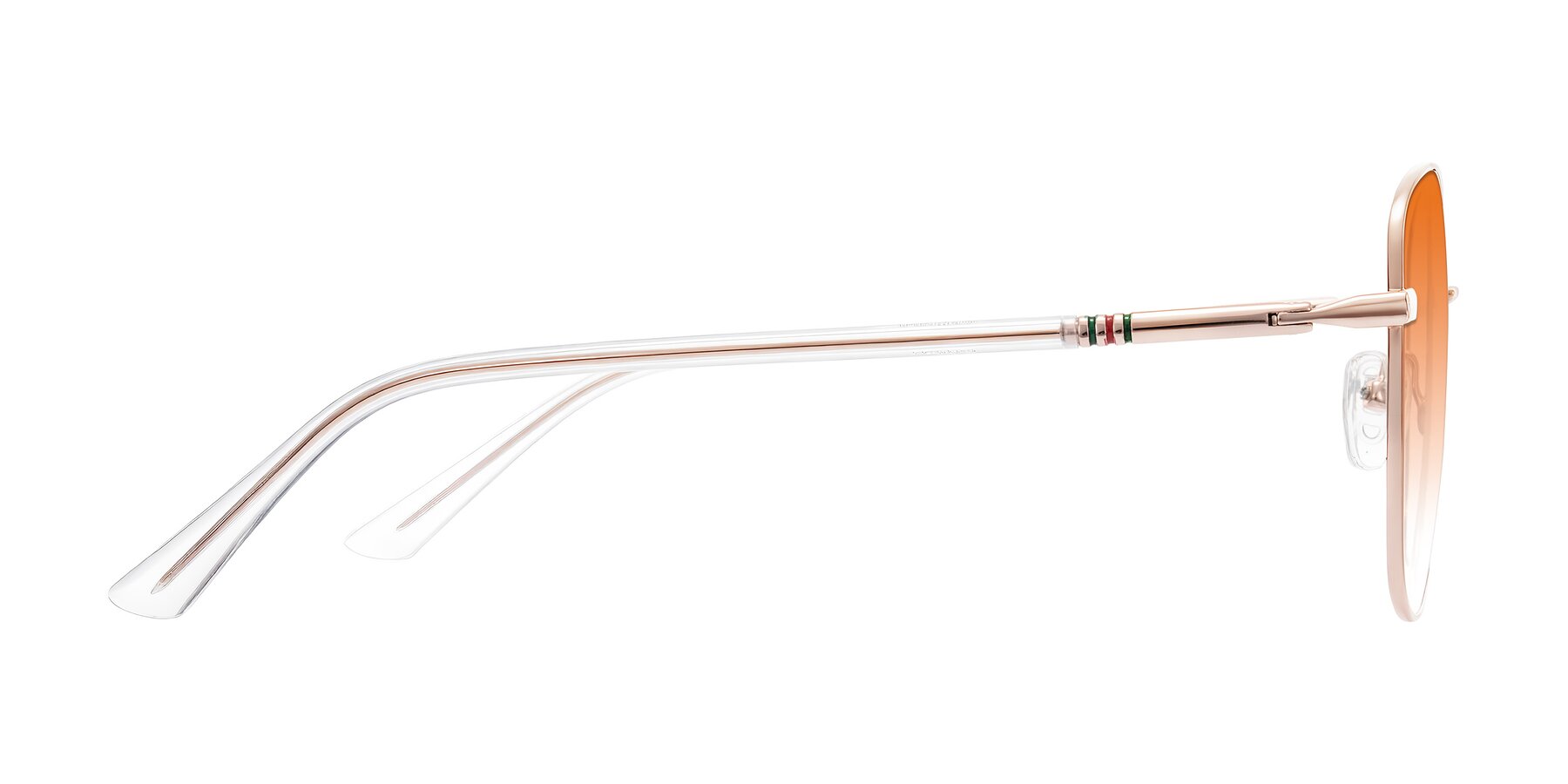 Side of Love in Rose Gold with Orange Gradient Lenses