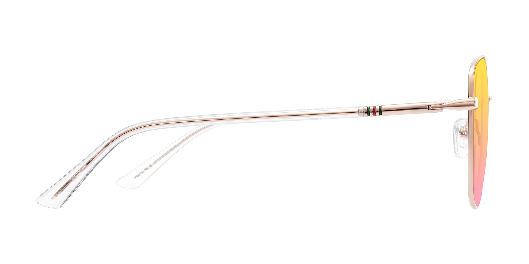 Side of Love in Rose Gold with Yellow / Pink Gradient Lenses