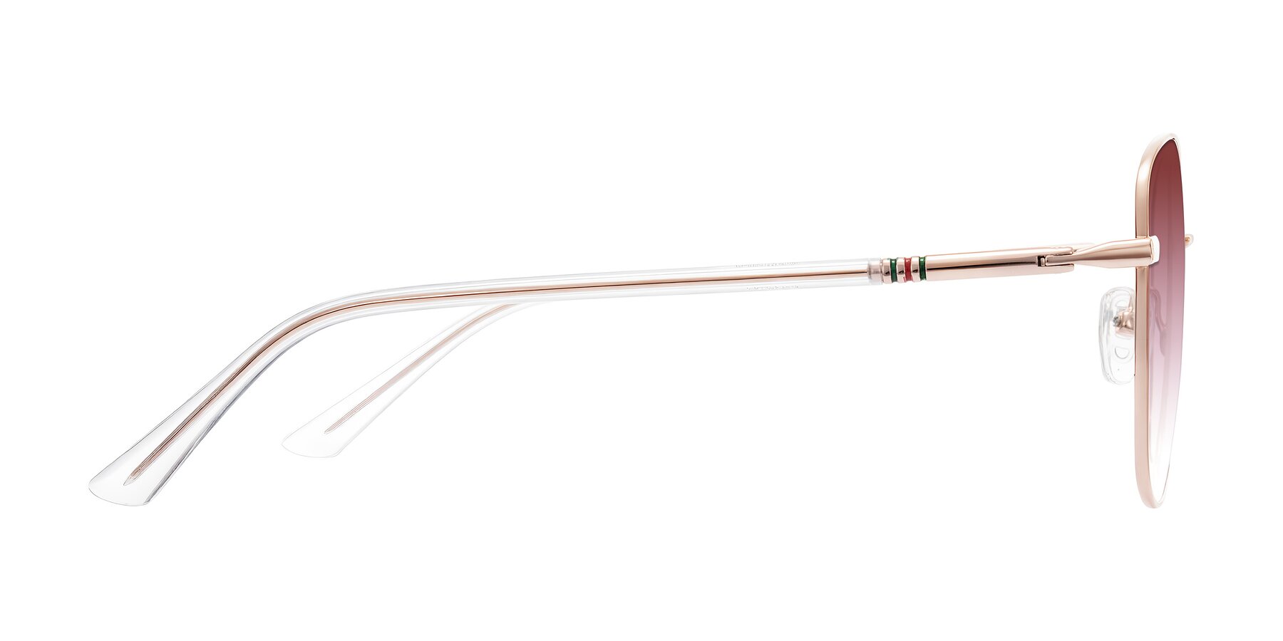 Side of Love in Rose Gold with Garnet Gradient Lenses