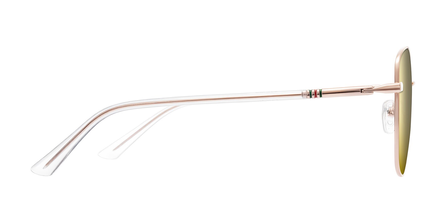 Side of Love in Rose Gold with Gold Mirrored Lenses