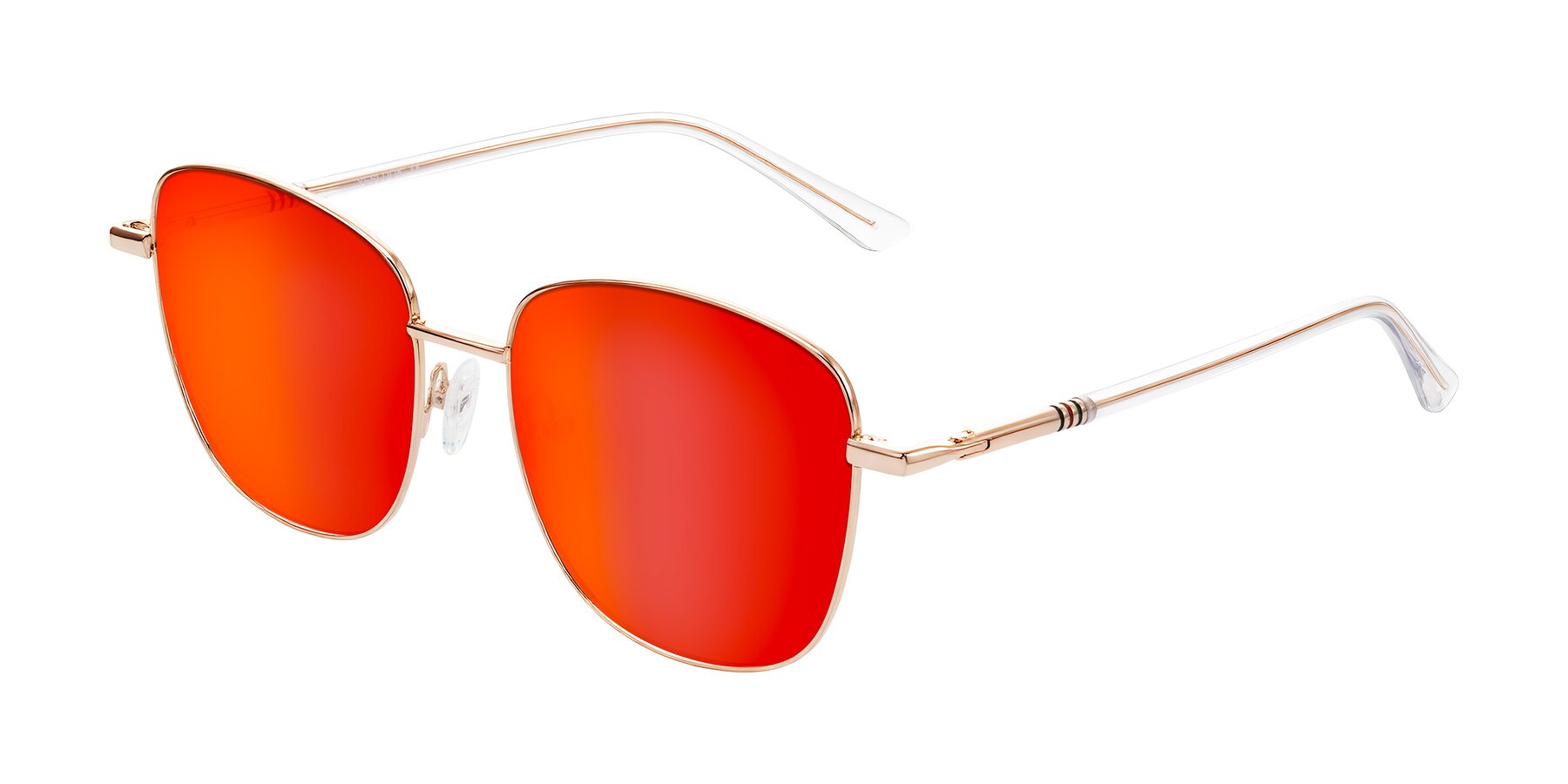 Angle of Love in Rose Gold with Red Gold Mirrored Lenses