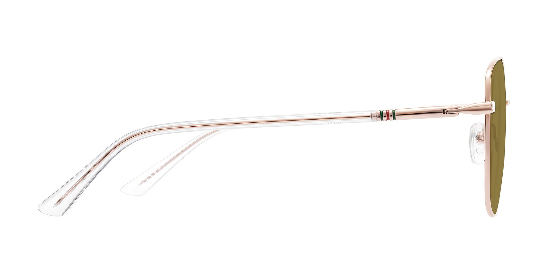 Side of Love in Rose Gold with Brown Polarized Lenses