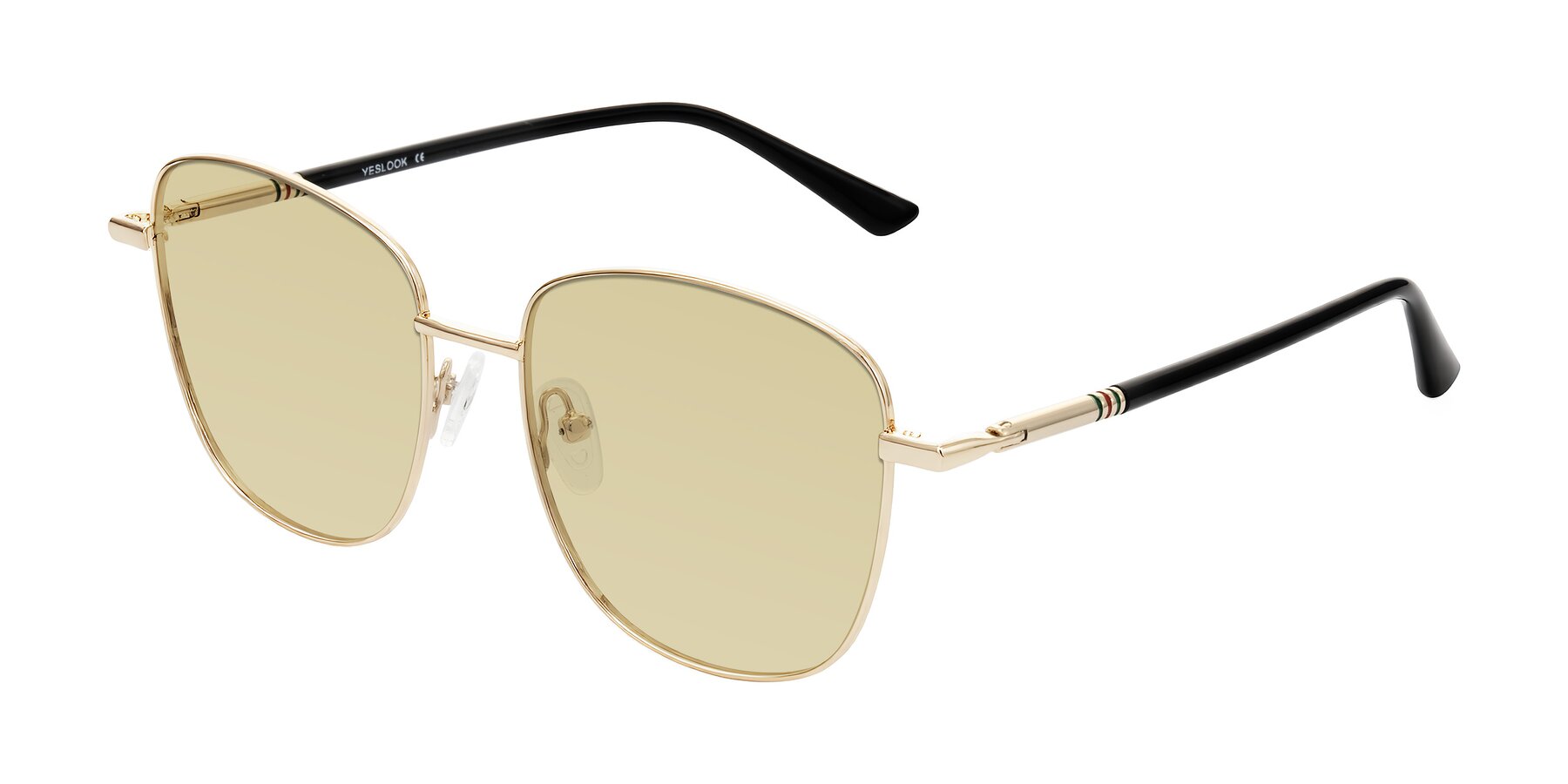 Angle of Love in Light Gold with Light Champagne Tinted Lenses