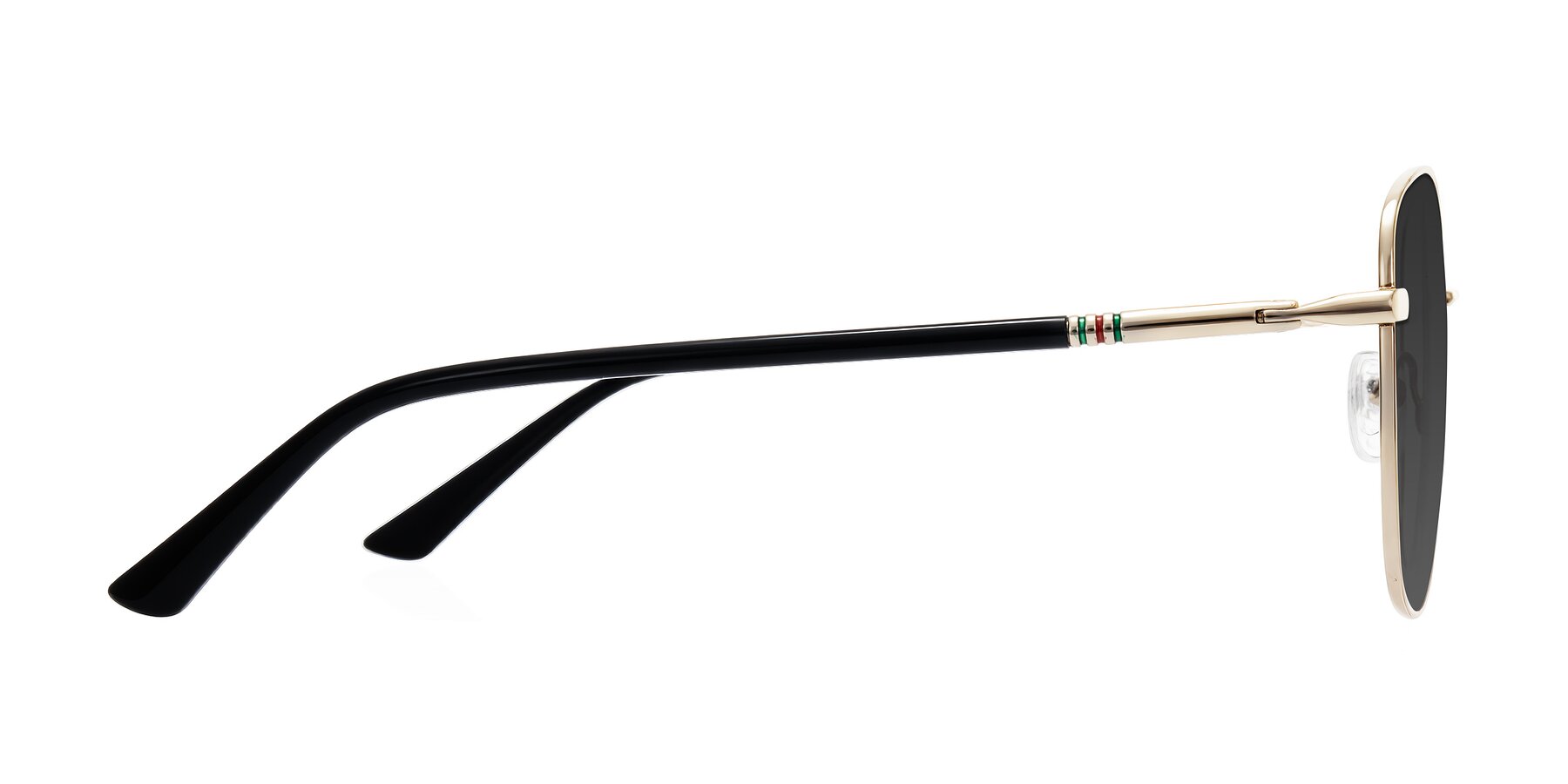 Side of Love in Light Gold with Gray Tinted Lenses