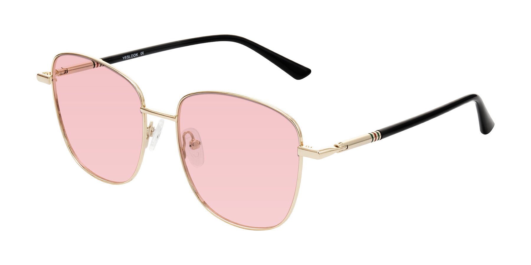 Angle of Love in Light Gold with Light Garnet Tinted Lenses