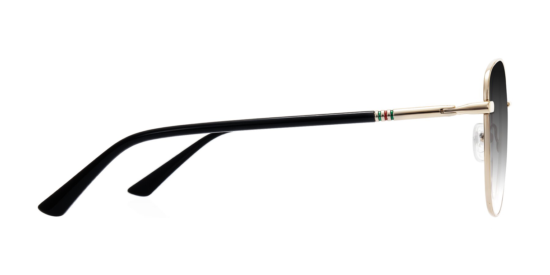 Side of Love in Light Gold with Gray Gradient Lenses