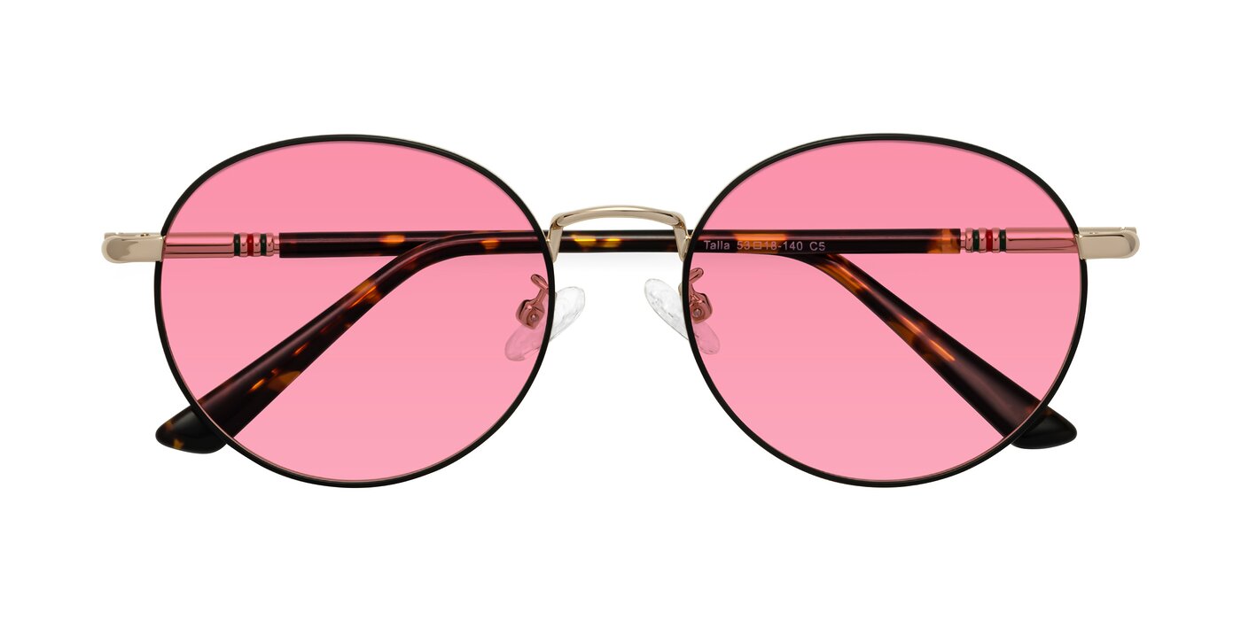 Talla - Charcoal Green / Rose Gold Tinted Sunglasses