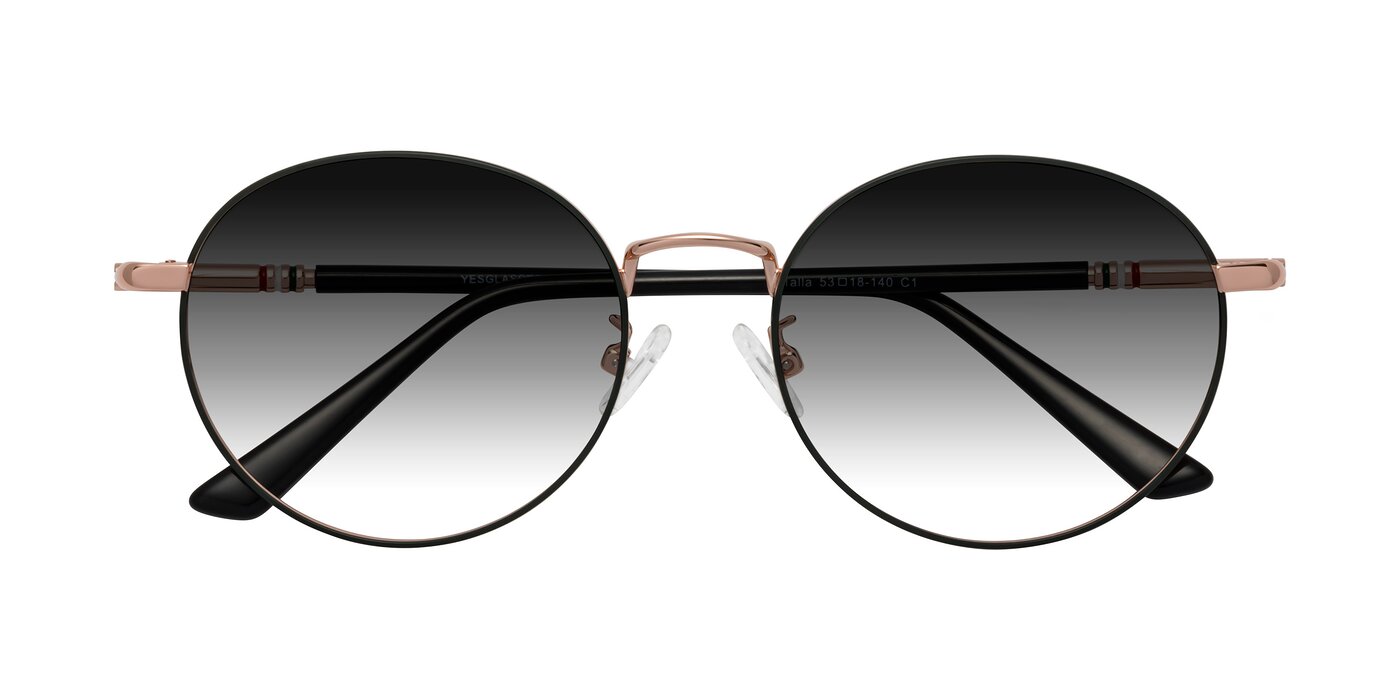 Talla - Charcoal Green/Rose Gold Gradient Sunglasses