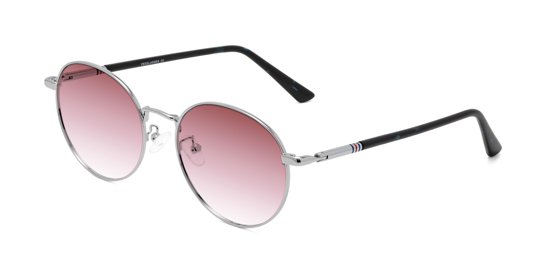 Angle of Talla in Silver with Garnet Gradient Lenses