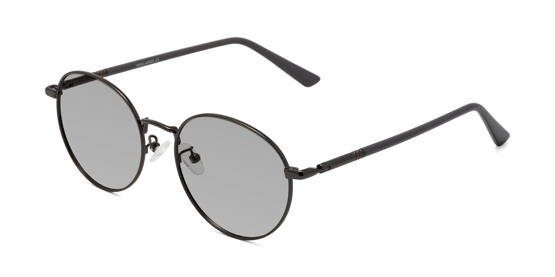 Angle of Talla in Gunmetal with Light Gray Tinted Lenses