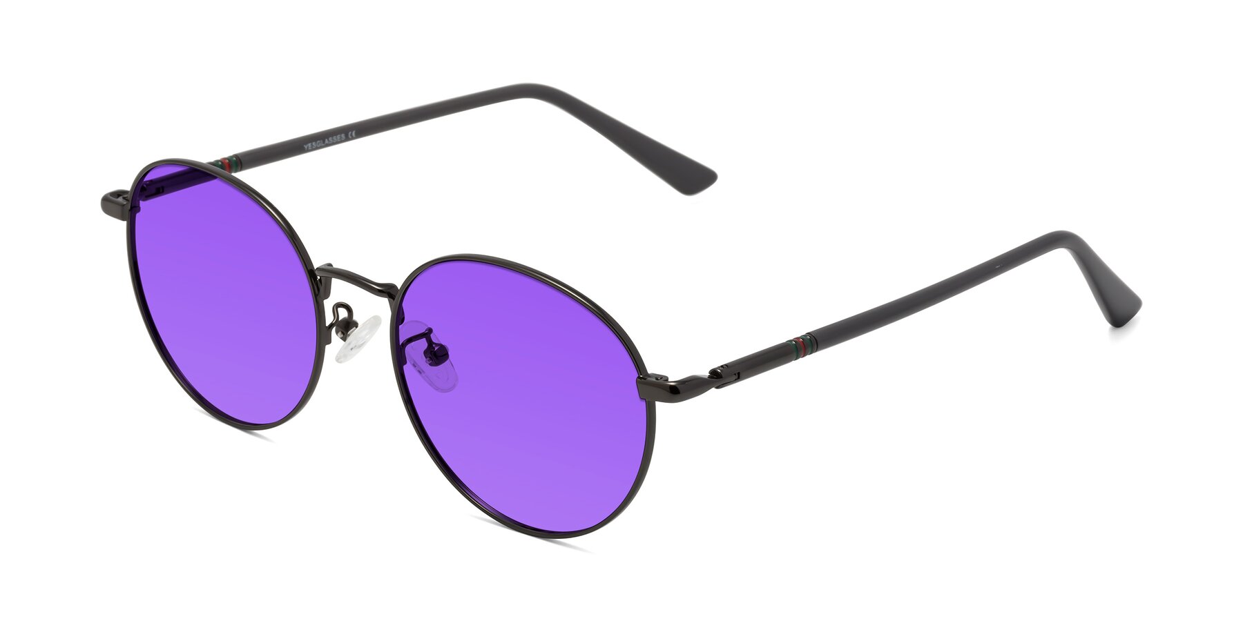 Angle of Talla in Gunmetal with Purple Tinted Lenses