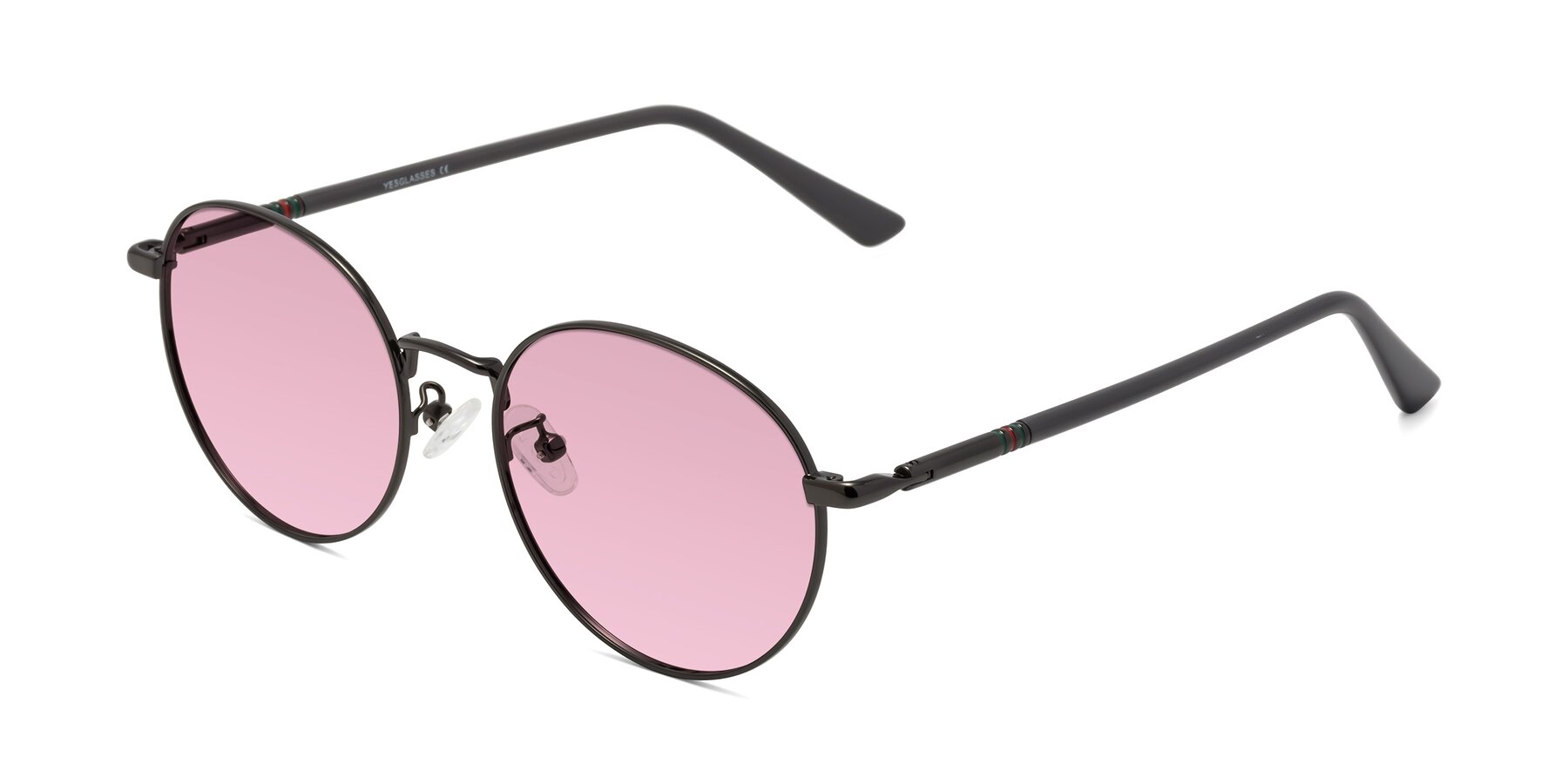 Angle of Talla in Gunmetal with Light Wine Tinted Lenses