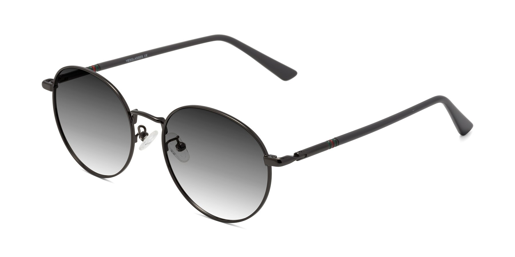 Angle of Talla in Gunmetal with Gray Gradient Lenses