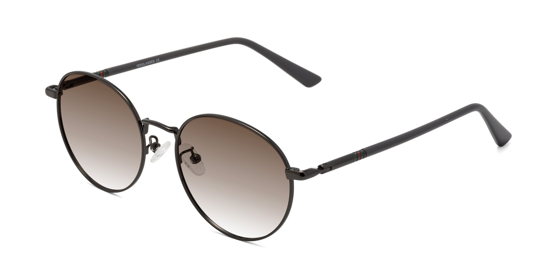 Angle of Talla in Gunmetal with Brown Gradient Lenses