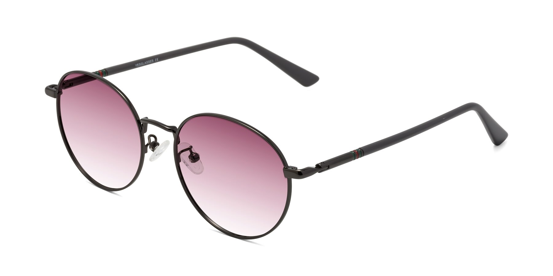 Angle of Talla in Gunmetal with Wine Gradient Lenses