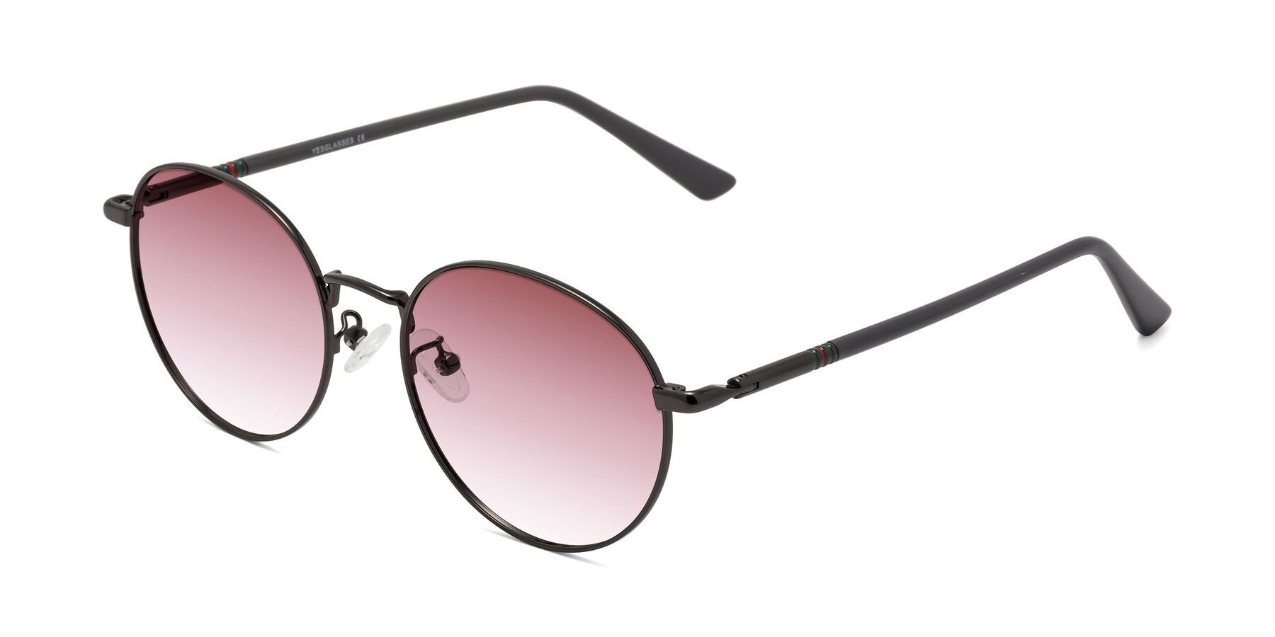 Angle of Talla in Gunmetal with Garnet Gradient Lenses