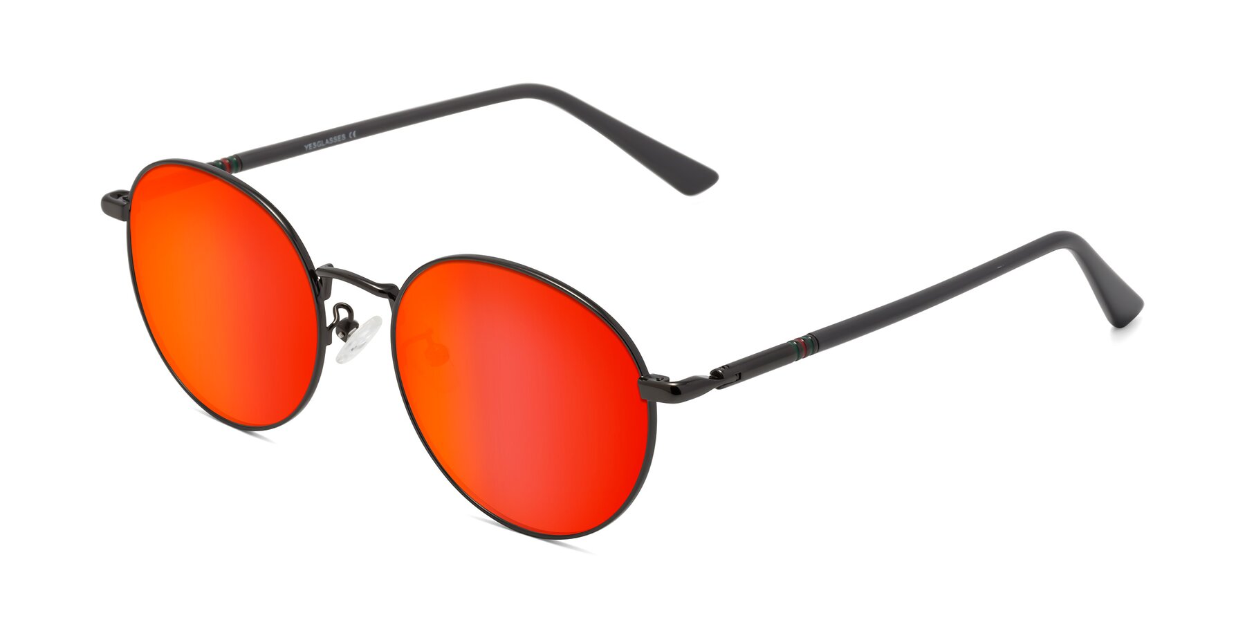 Angle of Talla in Gunmetal with Red Gold Mirrored Lenses