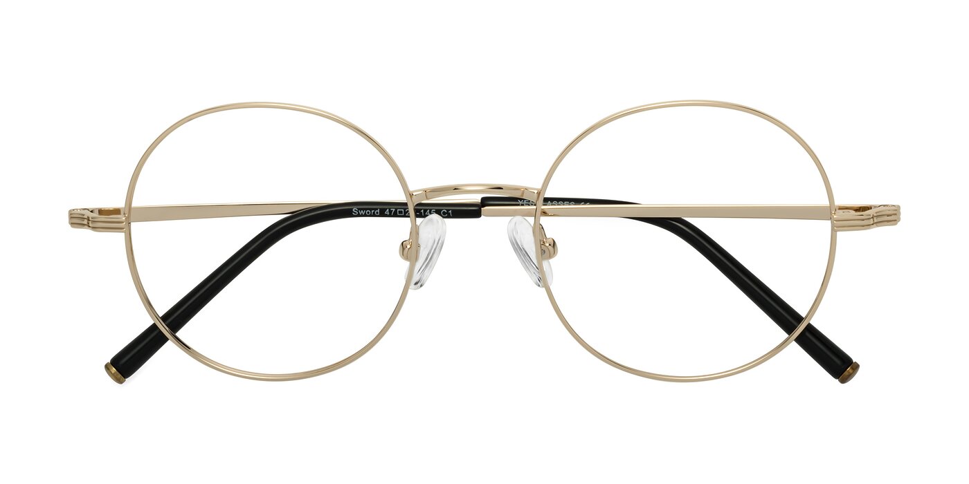 Sword - Light Gold Eyeglasses