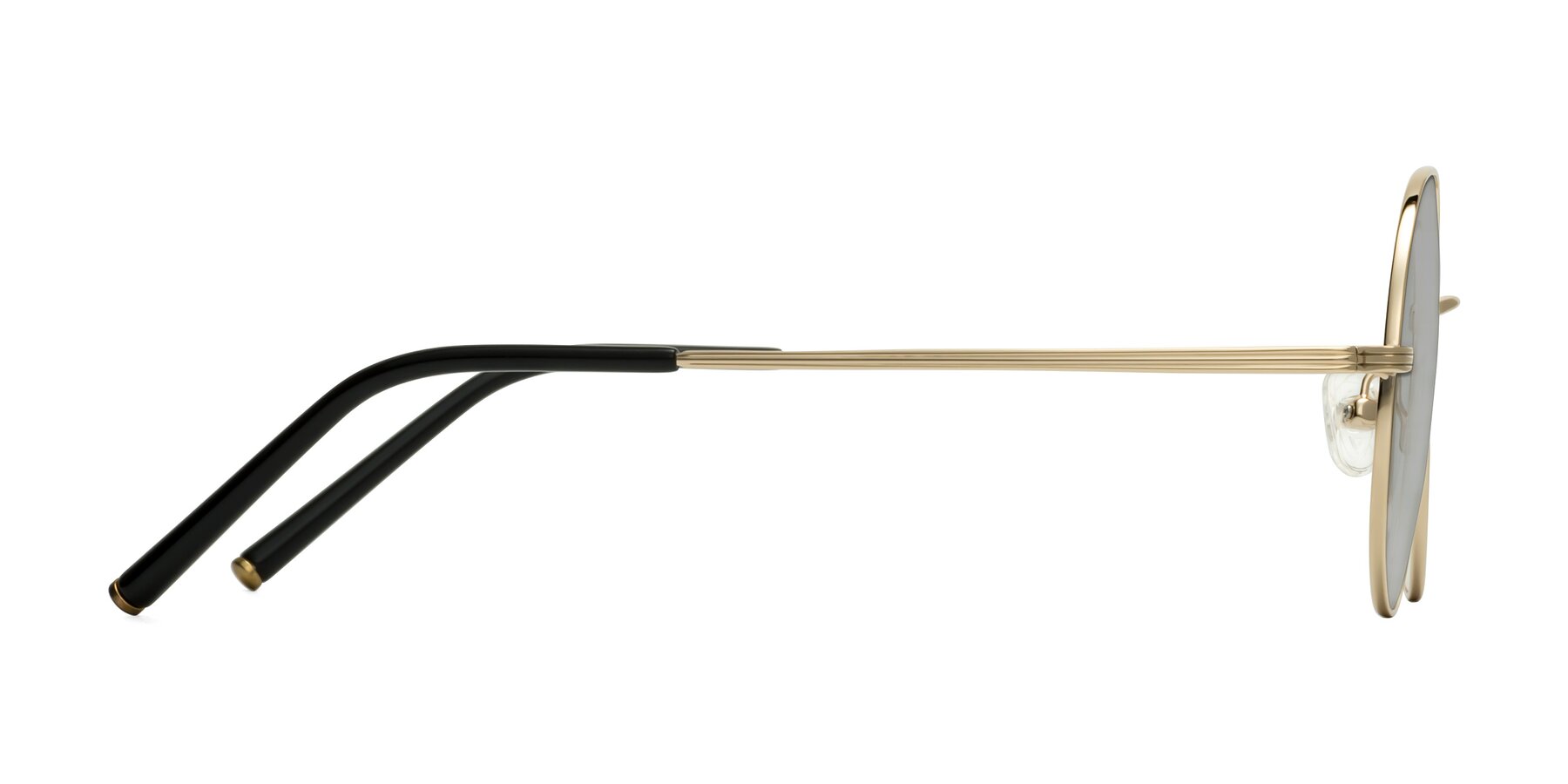 Side of Sword in Light Gold with Light Gray Tinted Lenses