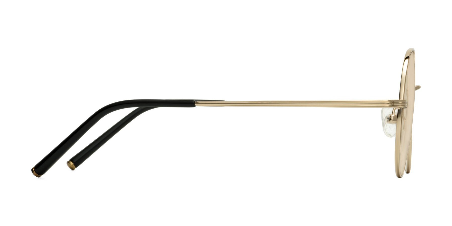 Side of Sword in Light Gold with Light Brown Tinted Lenses