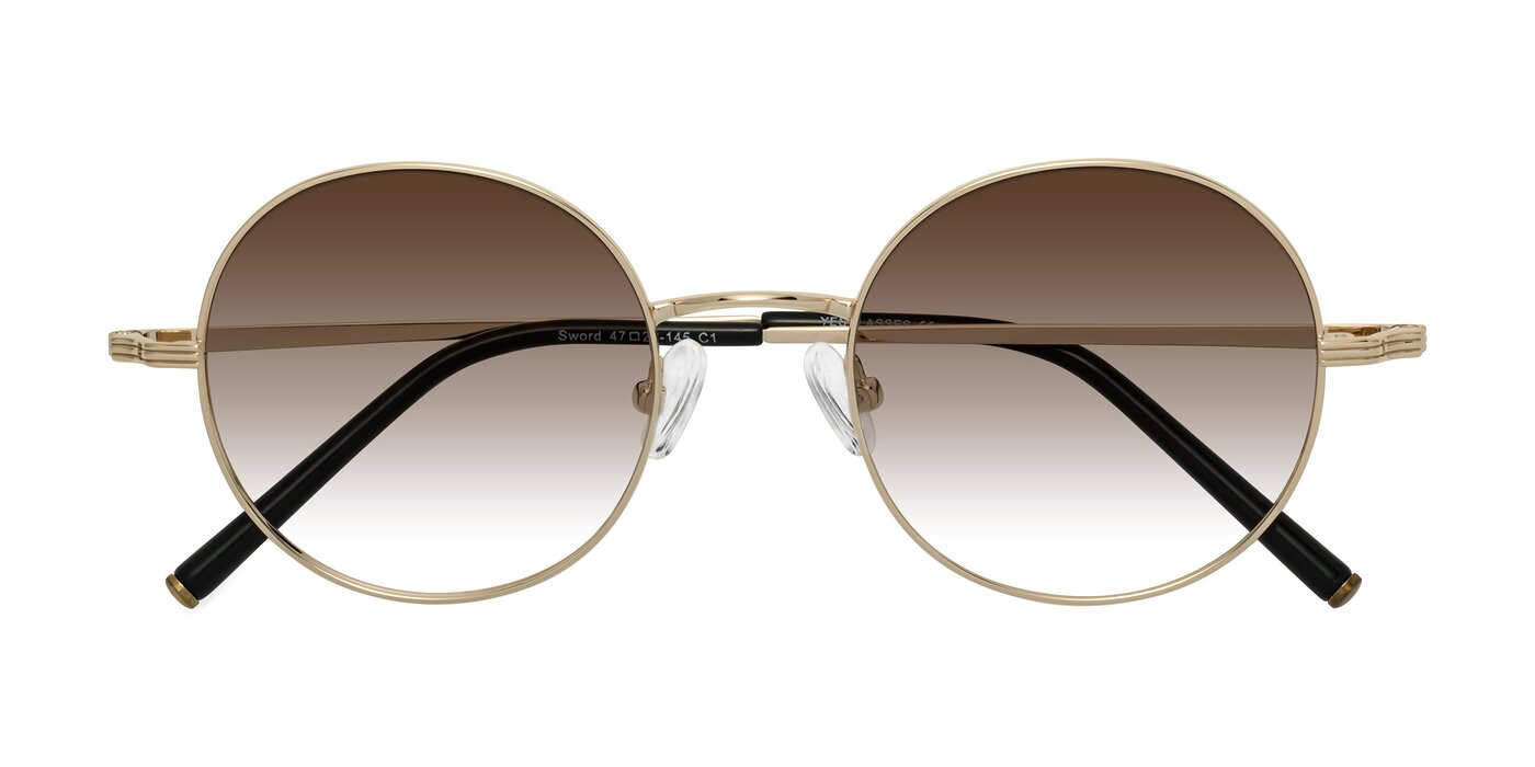 Sword - Light Gold Gradient Sunglasses