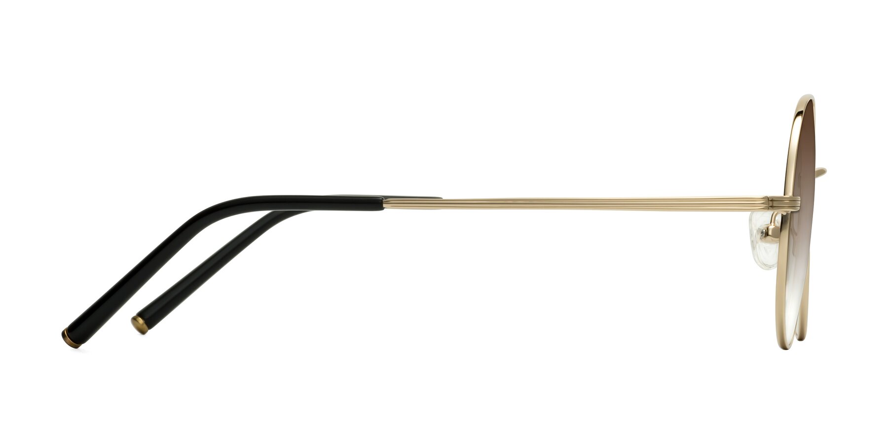 Side of Sword in Light Gold with Brown Gradient Lenses