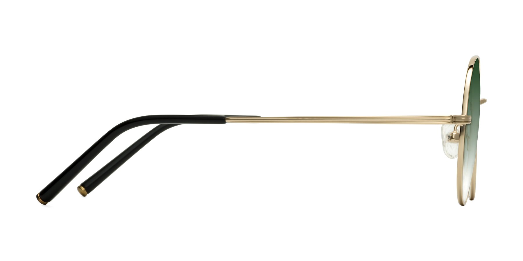 Side of Sword in Light Gold with Green Gradient Lenses