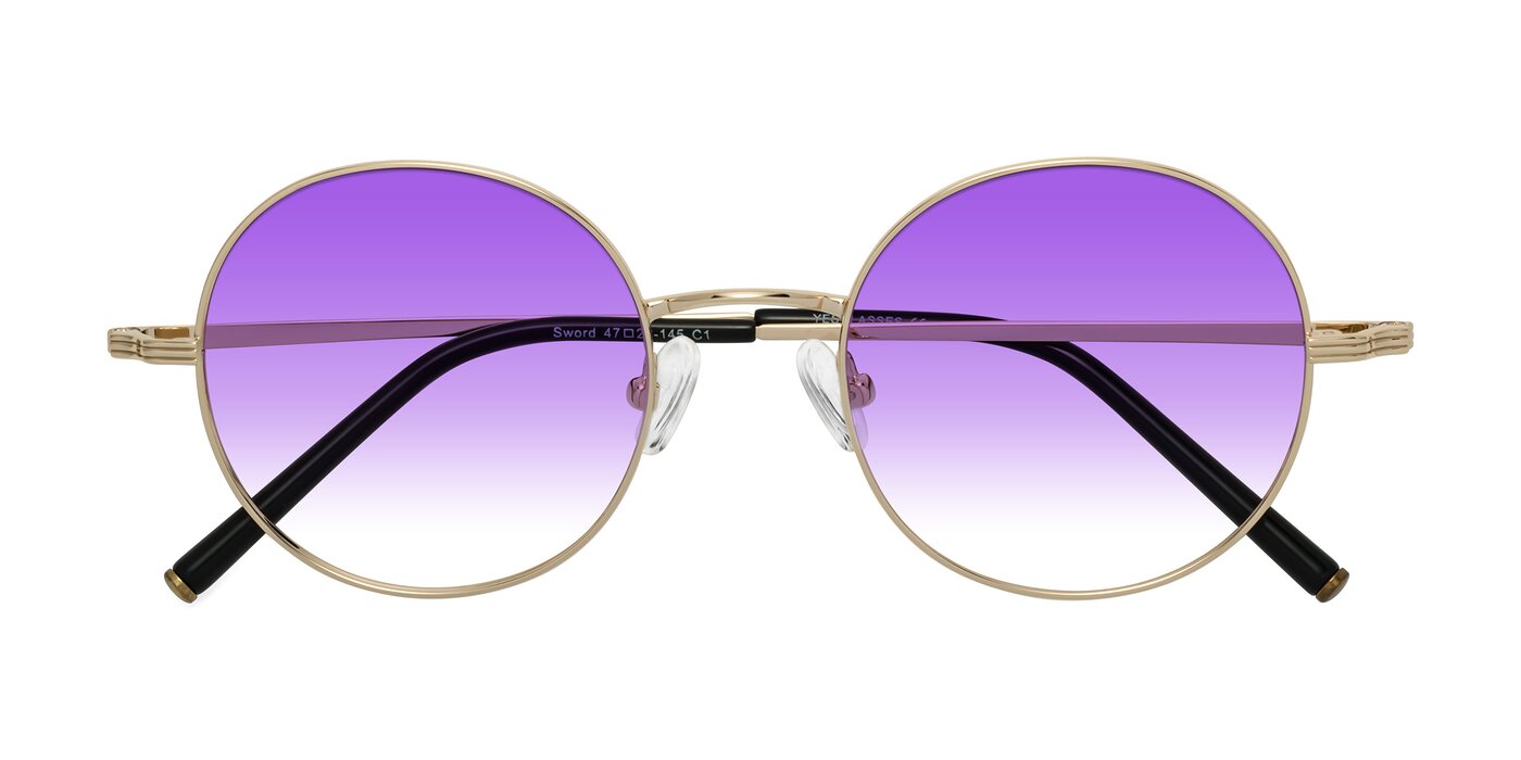 Sword - Light Gold Gradient Sunglasses