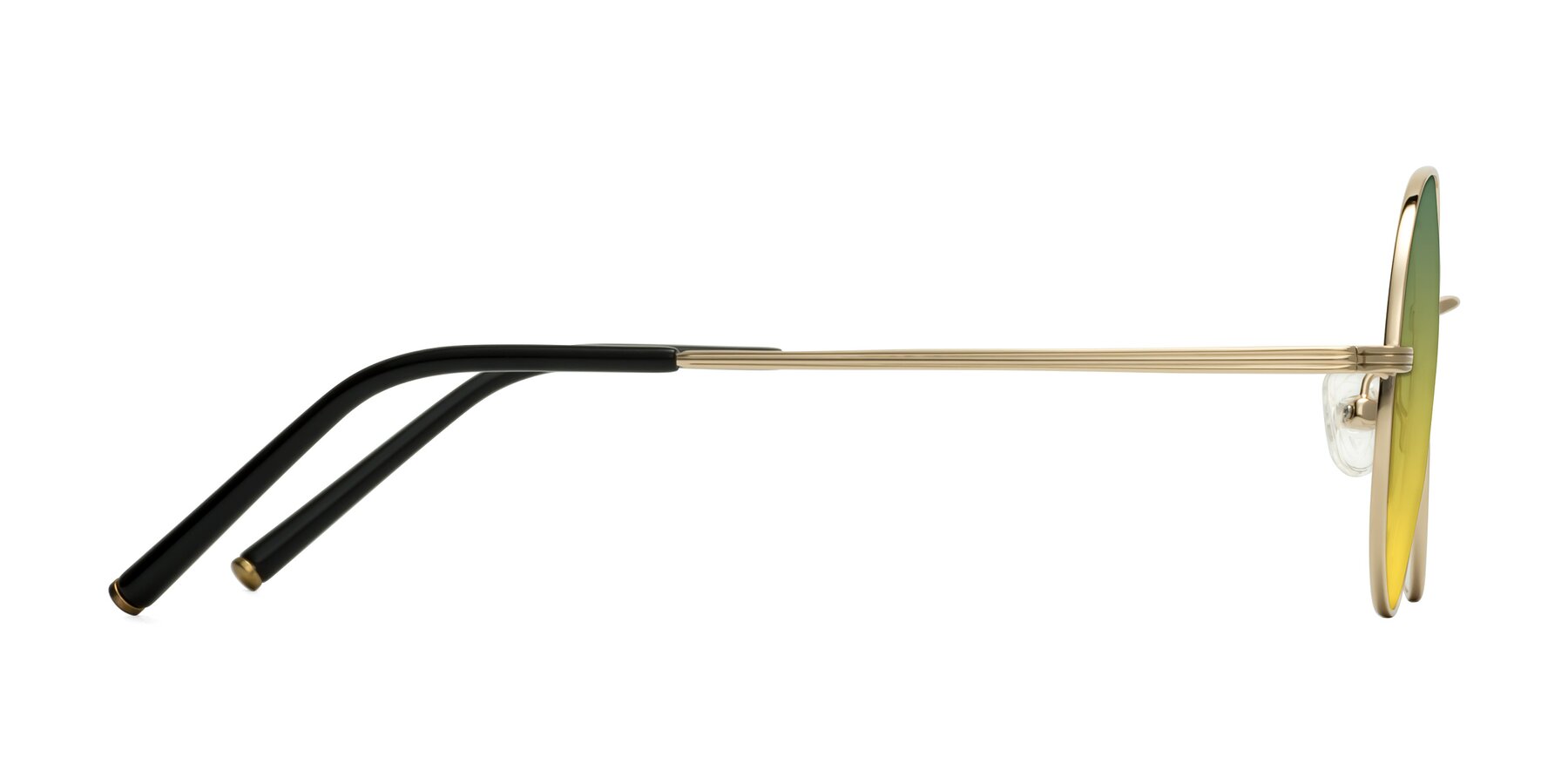 Side of Sword in Light Gold with Green / Yellow Gradient Lenses