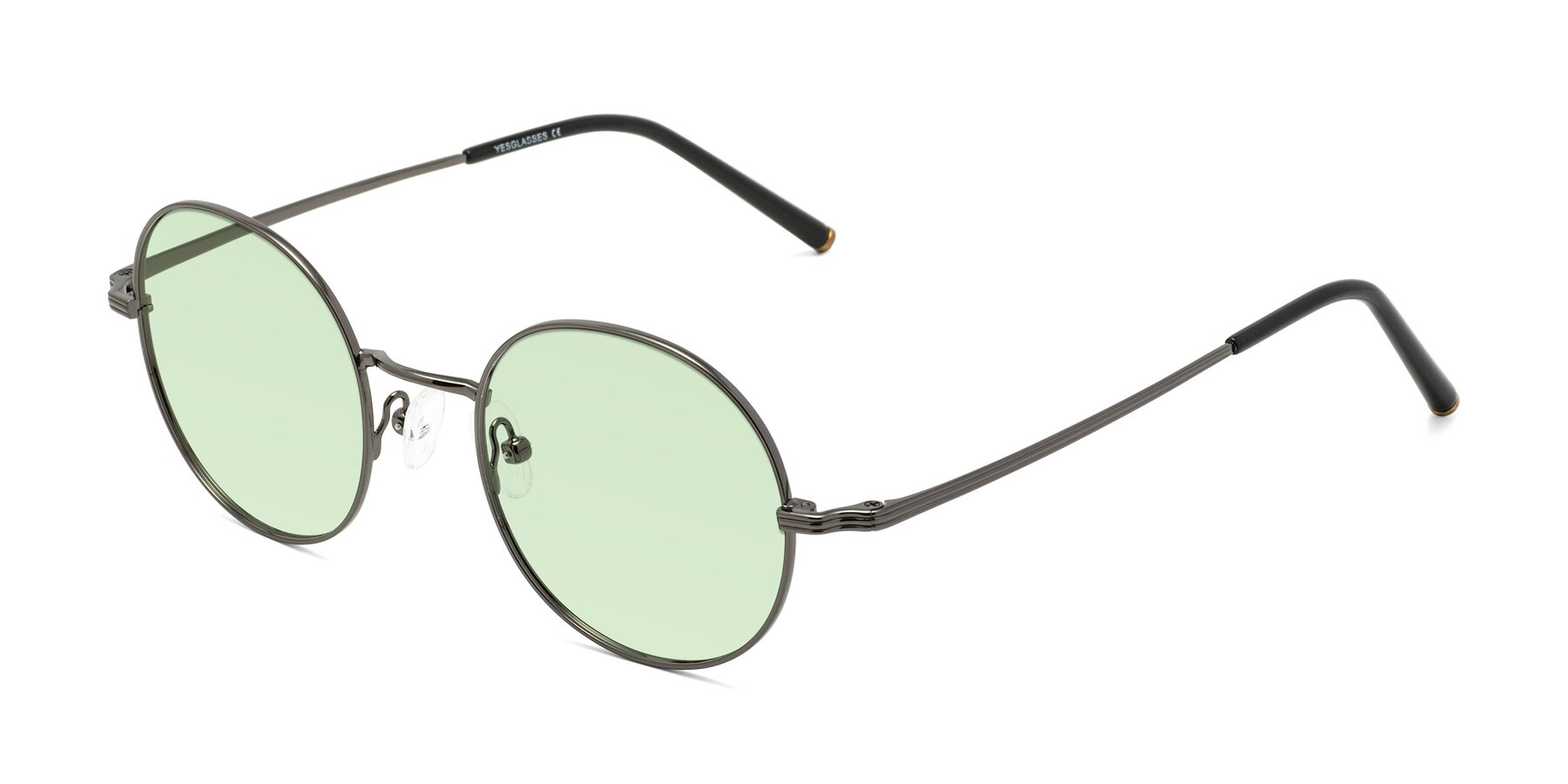 Angle of Sword in Gunmetal with Light Green Tinted Lenses