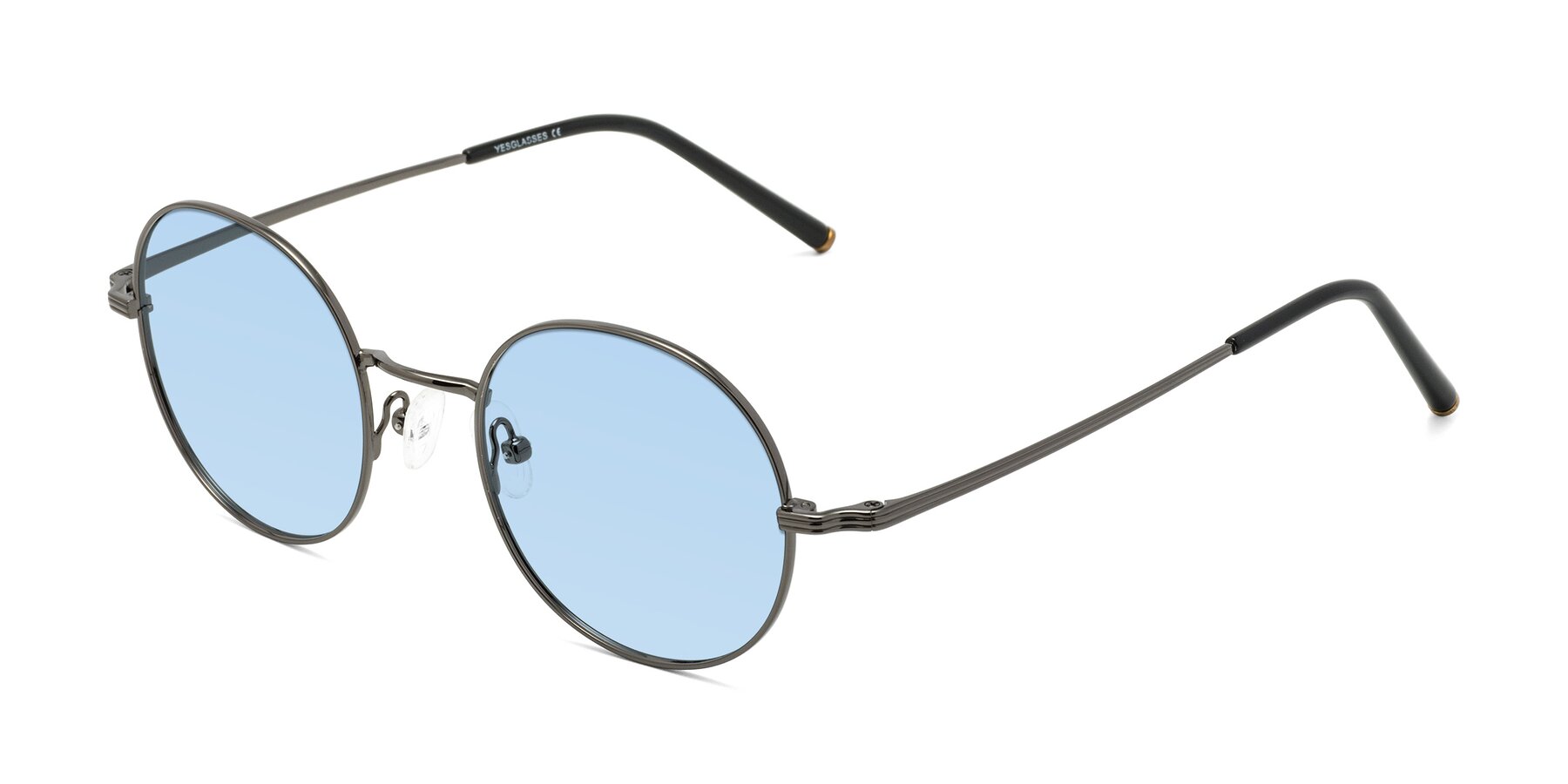 Angle of Sword in Gunmetal with Light Blue Tinted Lenses