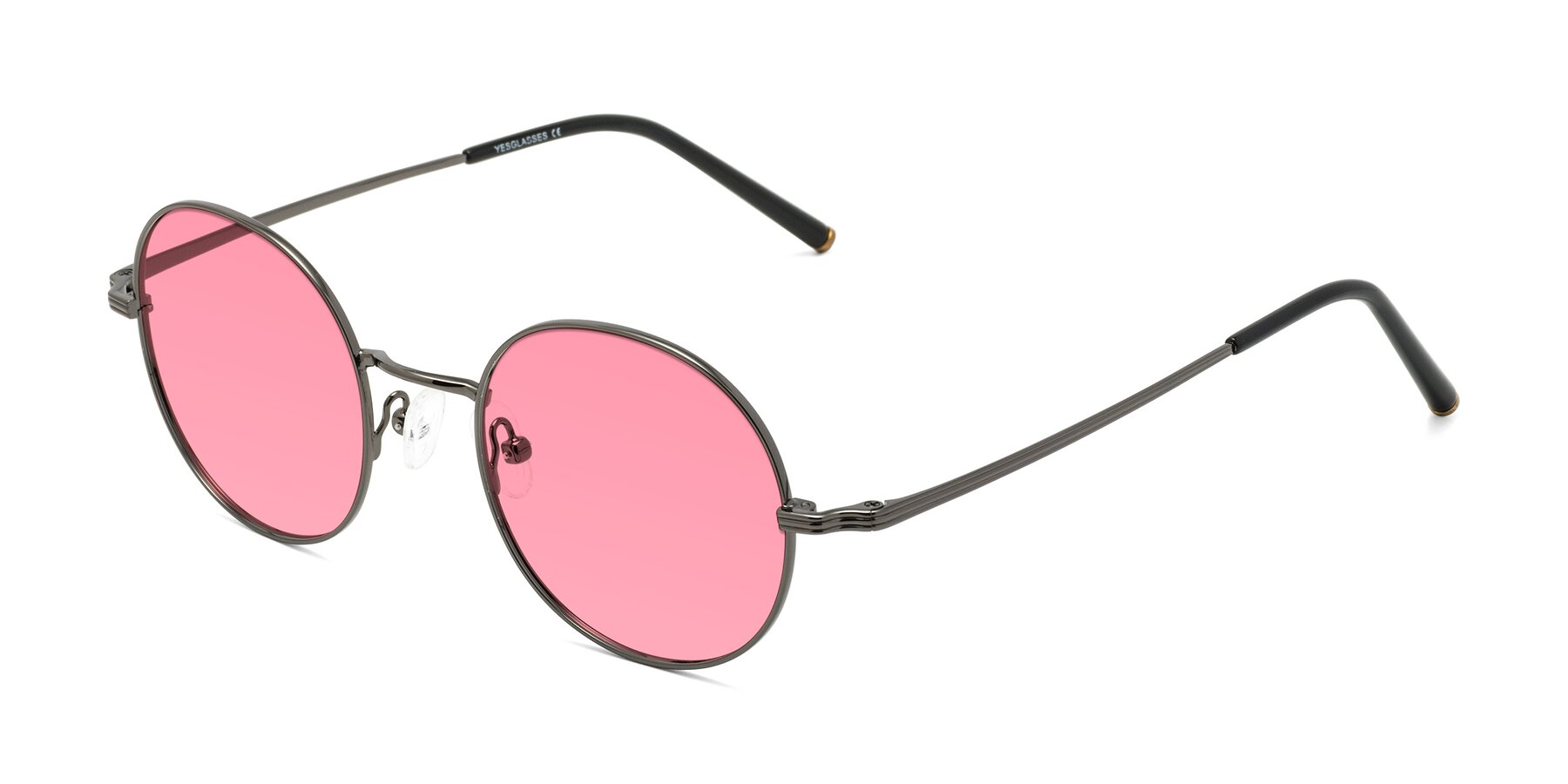 Angle of Sword in Gunmetal with Pink Tinted Lenses