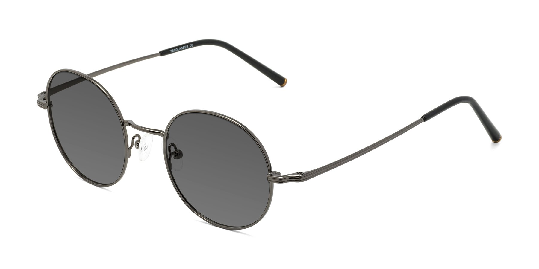 Angle of Sword in Gunmetal with Medium Gray Tinted Lenses