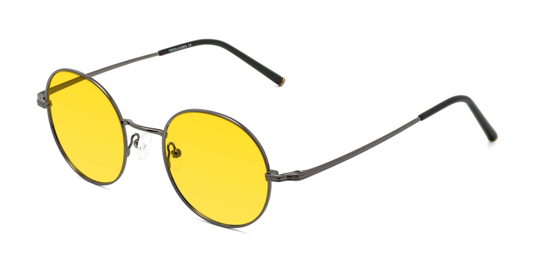 Angle of Sword in Gunmetal with Yellow Tinted Lenses