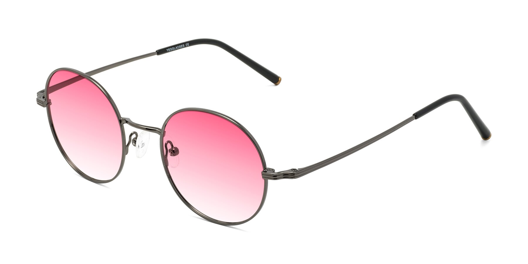 Angle of Sword in Gunmetal with Pink Gradient Lenses