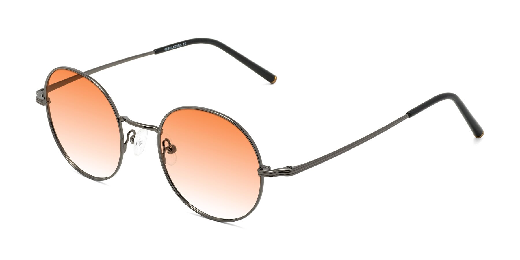 Angle of Sword in Gunmetal with Orange Gradient Lenses