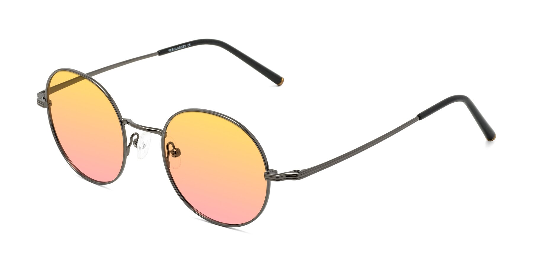 Angle of Sword in Gunmetal with Yellow / Pink Gradient Lenses