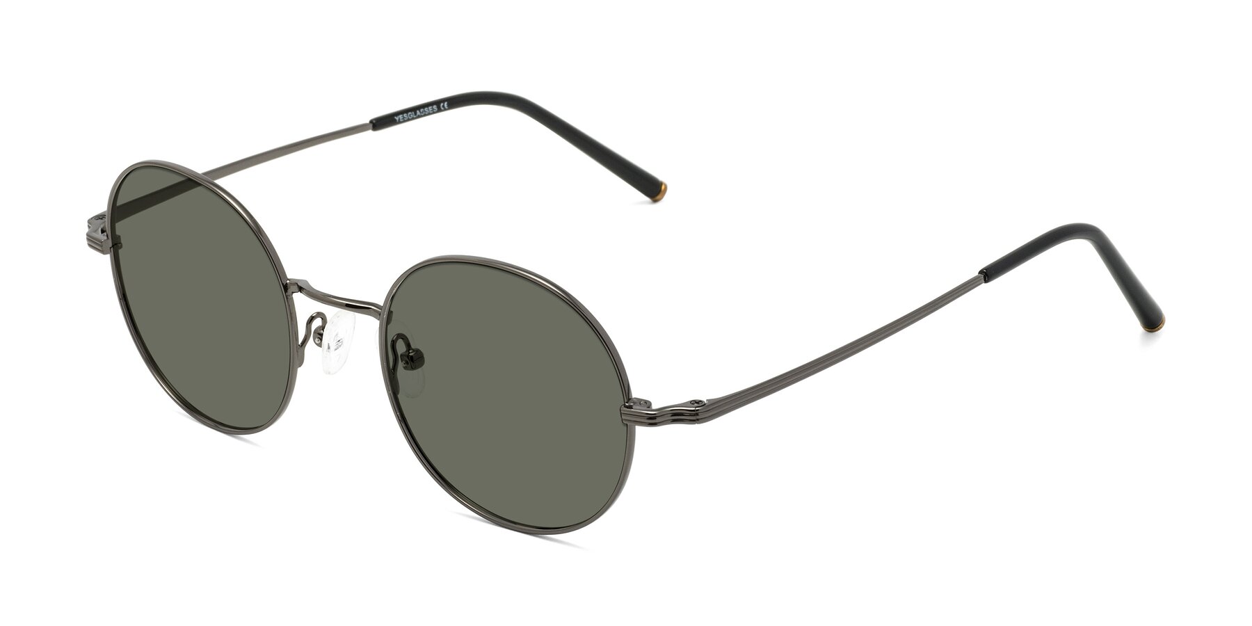 Angle of Sword in Gunmetal with Gray Polarized Lenses