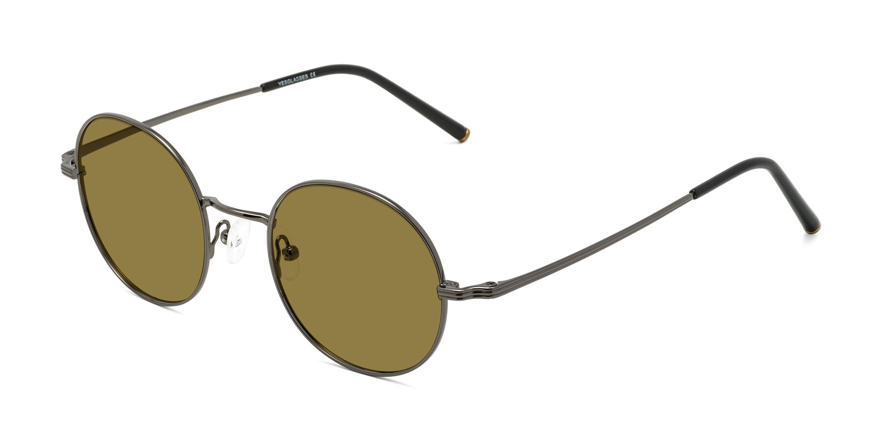 Angle of Sword in Gunmetal with Brown Polarized Lenses