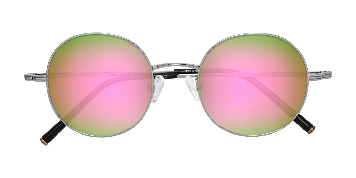 Sword - Silver Flash Mirrored Sunglasses